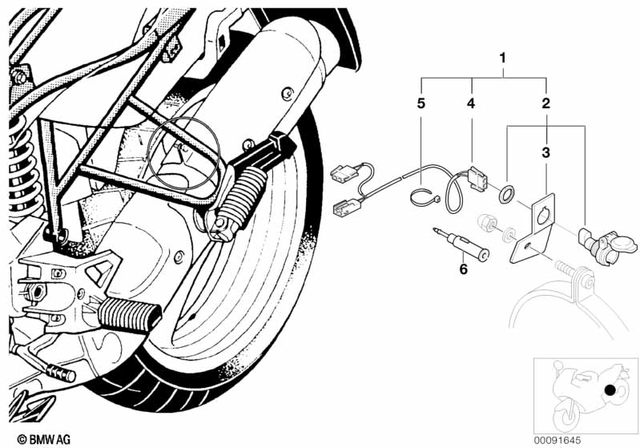 61138060106 - Maintenance &amp; Technology: Plug Housing              for BMW-Motorrad Image