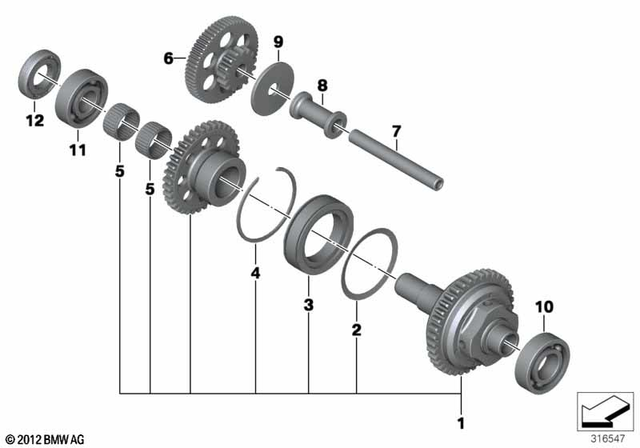 11268536270 - Engine: Starter One-Way Clutch -  for BMW-Motorrad Image
