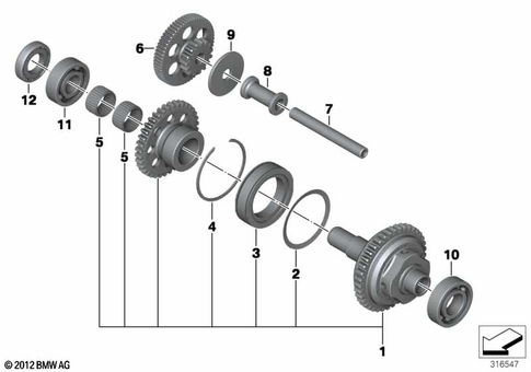 Starter Motor Release, Reduction Gear for 2019 BMW-Motorrad S 1000 RR #0