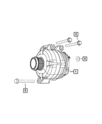 6502720 - Electrical: Hex Flange Lock Nut for Chrysler: 300, 300M, Concorde, Sebring | Dodge: Challenger, Charger, Intrepid, Journey, Magnum, Nitro, Ram 3500, Stratus, Viper | Jeep: Grand Cherokee, Liberty | Ram: 2500, 3500 | SRT: Viper Image
