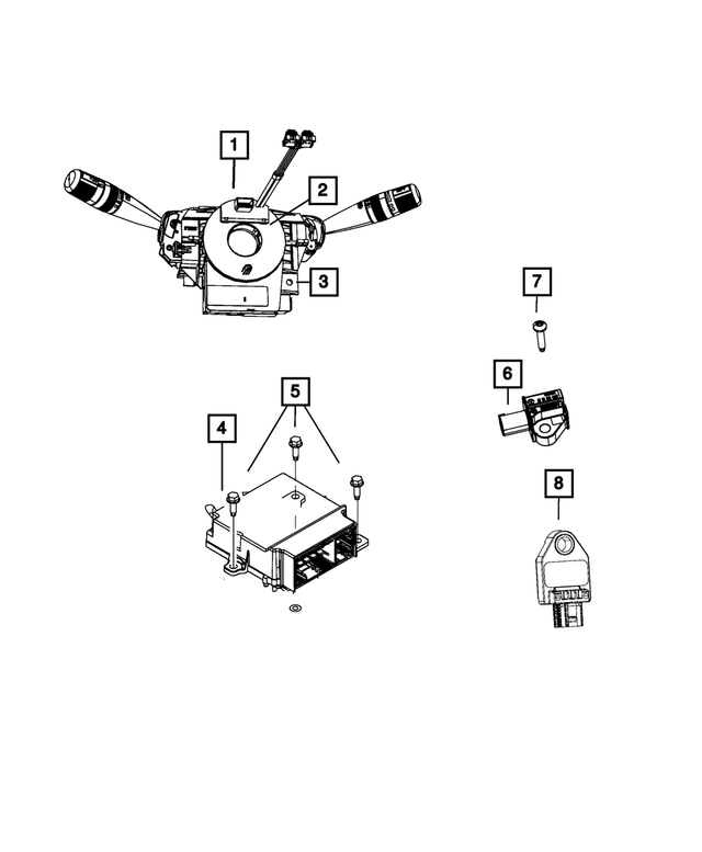 « 68477688AB –  : Commande De Coussin Anti-chocs Module pour Mopar Image »