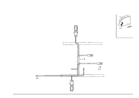 Electrically Folding Outside Rearview Mirror for 2000 Mercedes-Benz C43 AMG #0