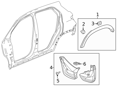Exterior Trim - Quarter Panel for 2019 Chevrolet Trax #0