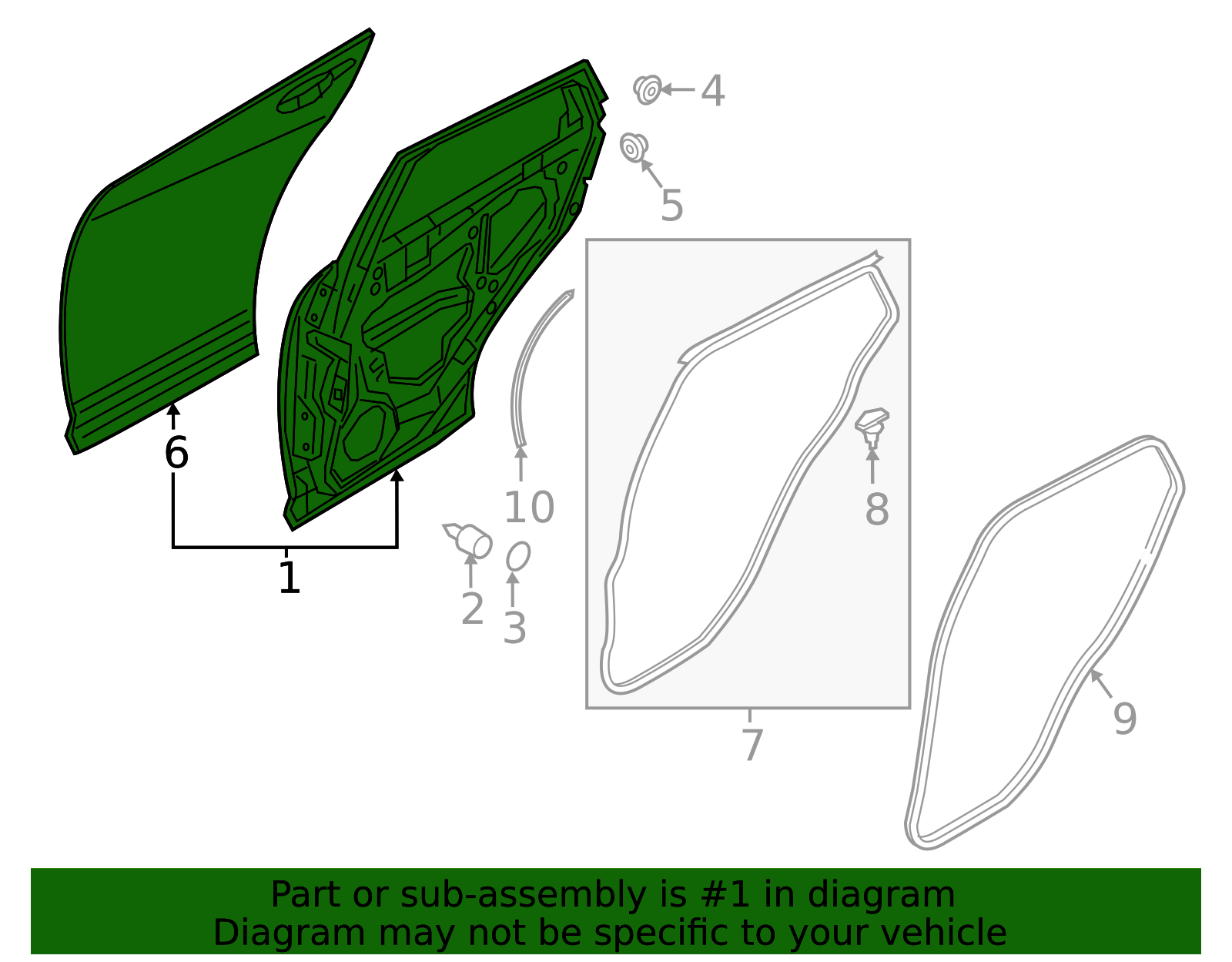 DLY0-72-02X - Door Shell - 2023-2025 Mazda CX-30 | Mazda Swag