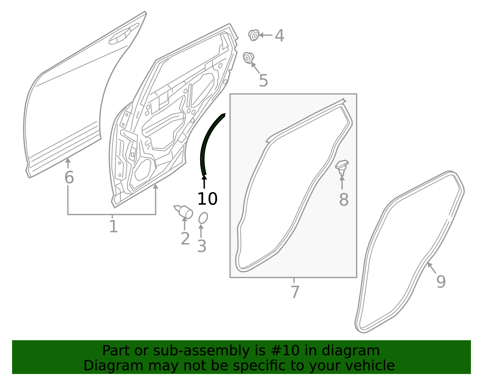 DGH9-72-76ZA - Rear Weather-Strip 2020-2025 Mazda CX-30 | Mazda-Parts