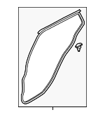 DGH973760 - Body: Door Weather-Strip for Mazda: CX-30 Image