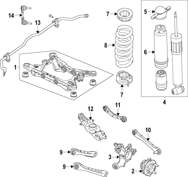 LJ9Z18125U - : Shock Absorber for Ford Image