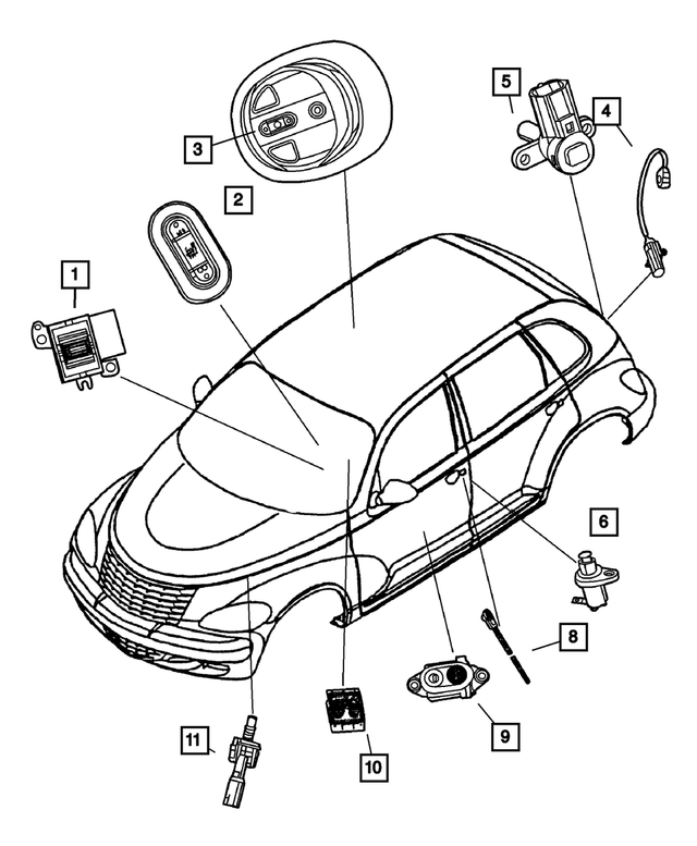 56042387 - Electrical: Lumbar Control Switch for Mopar Image