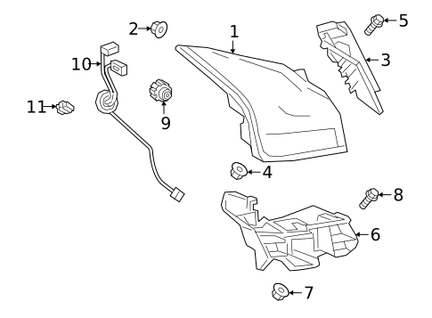 Tail Lamps for 2025 Lexus UX300h #0