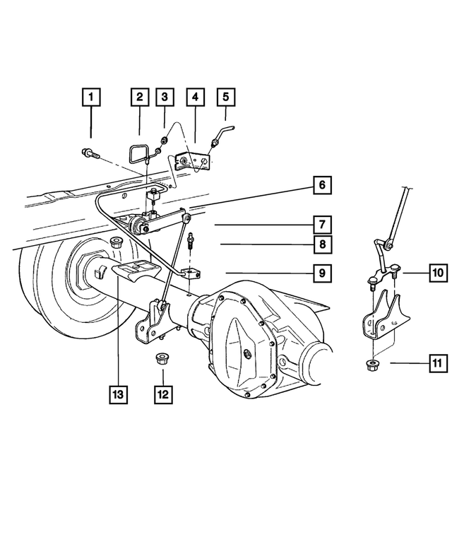6100296 - Service Brakes: Hex Head Bolt for Mopar Image