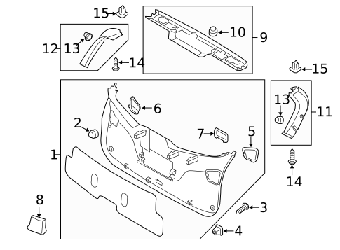 Interior Trim for 2012 Kia Sportage #0