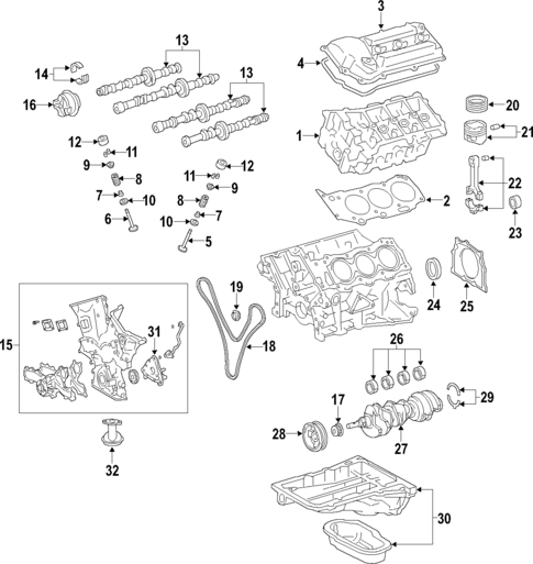 Oil Pump for 2005 Toyota Tundra #0