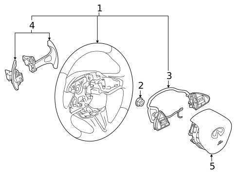 Steering Wheel & Trim for 2021 INFINITI Q60 #0