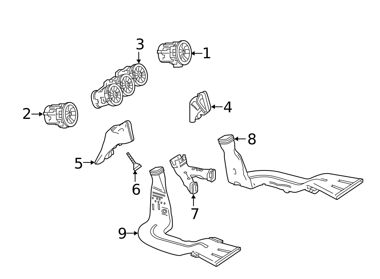 177-830-91-00-9051 - Air Vent | Mercedes-Benz OE Parts