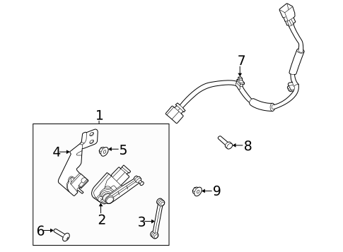 Headlamp Components for 2020 Genesis G90 #1