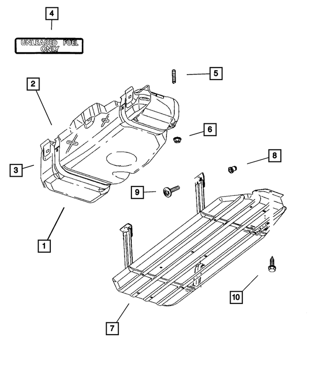 6101510 - Fuel: Flange Lock Nut for Mopar Image
