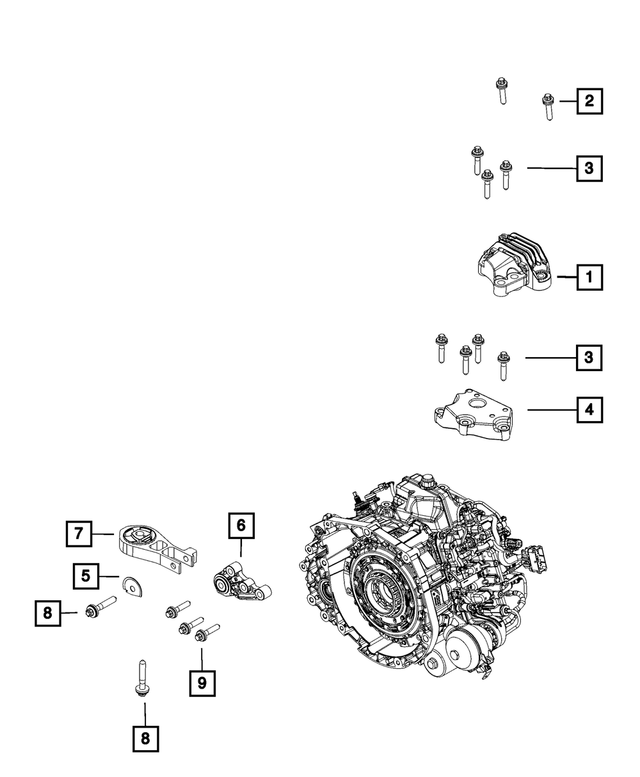 6511506AA - C633; 6-Speed; Dual Dry Clutch Automatic: 6 Lobe External Head Bolt for Dodge: Hornet | Fiat: 500E, 500X | Jeep: Compass, Renegade | Ram: ProMaster City Image