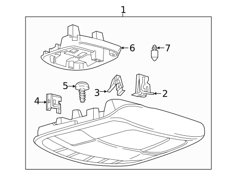 Overhead Console for 2015 Ford F-150 #1