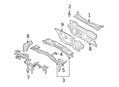 Cowl for 2008 Hyundai Sonata #0