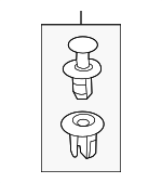 861552H100 - Body: Sight Shield Retainer for Hyundai Image