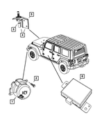5026202AC - Electrical: Security Alarm Switch for Jeep: Wrangler Image