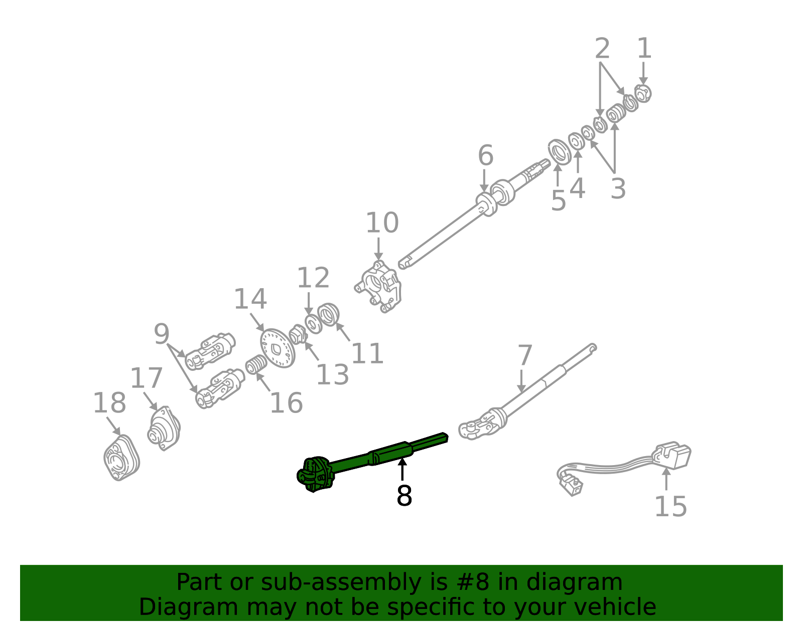 Uxcell Intermediate Steering Column Shaft For Chevrolet - View #9