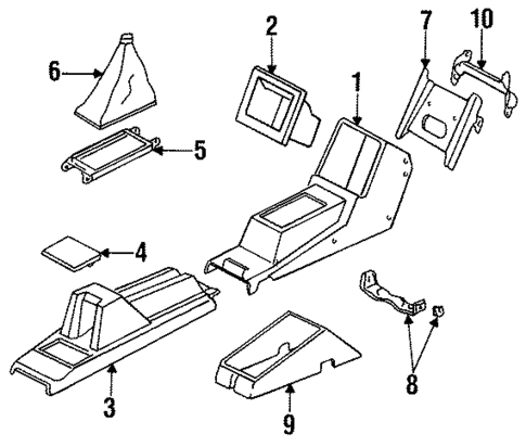 Console for 1986 Honda Civic #0
