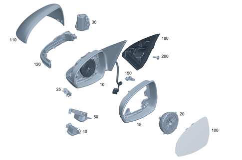 Outside Mirror for 2015 Mercedes-Benz C300 #0
