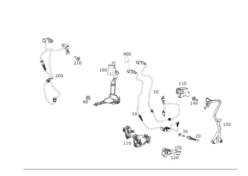 Front Axle Wiring for 2023 Mercedes-Benz CLS450 #0