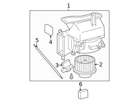 Blower Motor & Fan for 1999 Toyota Solara #0