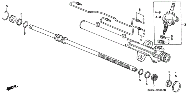 P.S. Gear Box Components (1) for 1999 Honda Accord #0
