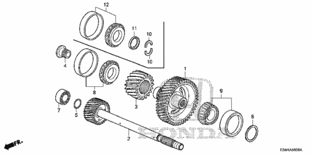AT Countershaft - Generator Shaft for 2014 Honda Accord #0