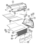 5057794AE - Interior Trim: Decklid Inner Pull Cup for Mopar Image