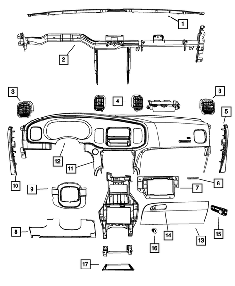 Instrument Panel for 2011 Dodge Charger #0