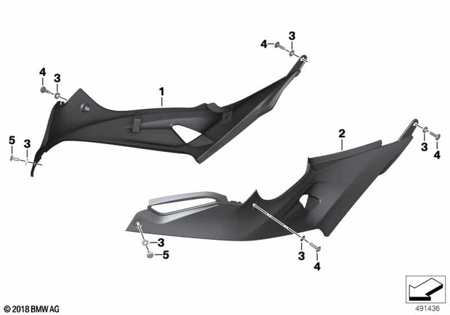 77318550750 - Design: Hp Carbon Tank Cover, Right for BMW-Motorrad Image