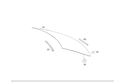Rear Window (Back Window) for 2010 Mercedes-Benz C300 #0