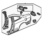 4636S82405ZZ - Body: Quarter Panel for Honda: Accord Image