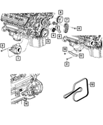 6502720 - Electrical: Hex Flange Lock Nut for Mopar Image