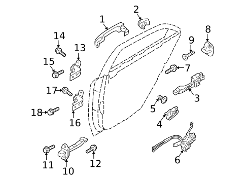 Lock & Hardware for 2011 Kia Forte #1