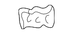 21040288 - Body: Console Panel Clip for GM Image