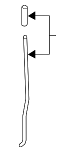 13493609 - Body: Lock Rod for Buick: Regal Sportback, Regal TourX Image