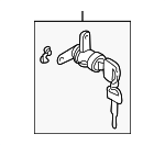 57494AE01A - Body: Cylinder &amp; Keys for Subaru: Baja, Legacy, Outback Image