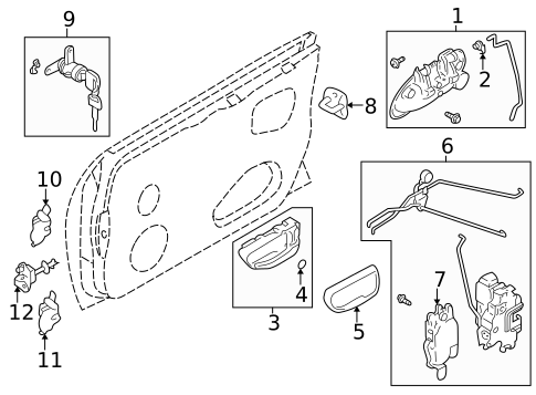 Lock & Hardware for 2004 Subaru Outback #2