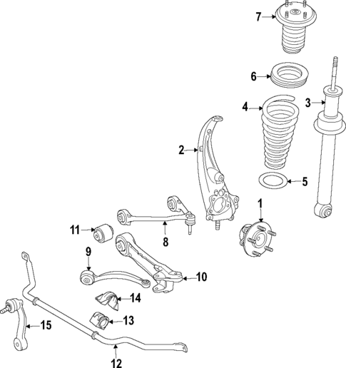 Suspension Components for 2005 Jaguar S-Type #1
