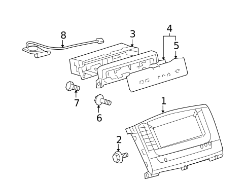 Navigation System Components for 2005 Lexus LX470 #0