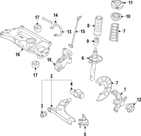 Suspension Components for 2005 Volkswagen Jetta #0