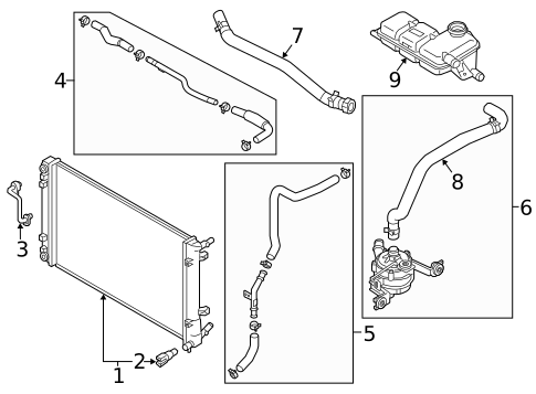 Inverter Cooling Components for 2020 Hyundai Ioniq #0