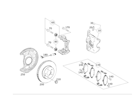 Front Wheel Brake for 2016 Mercedes-Benz B250e #0