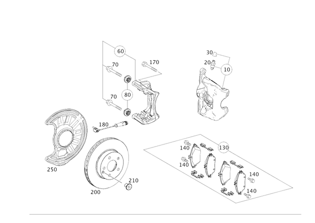 421104864 - Brakes: Cap for Mercedes-Benz Image