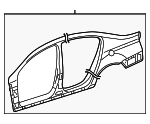 3C5809605 - Body: Uniside Assembly for Volkswagen: Passat Image
